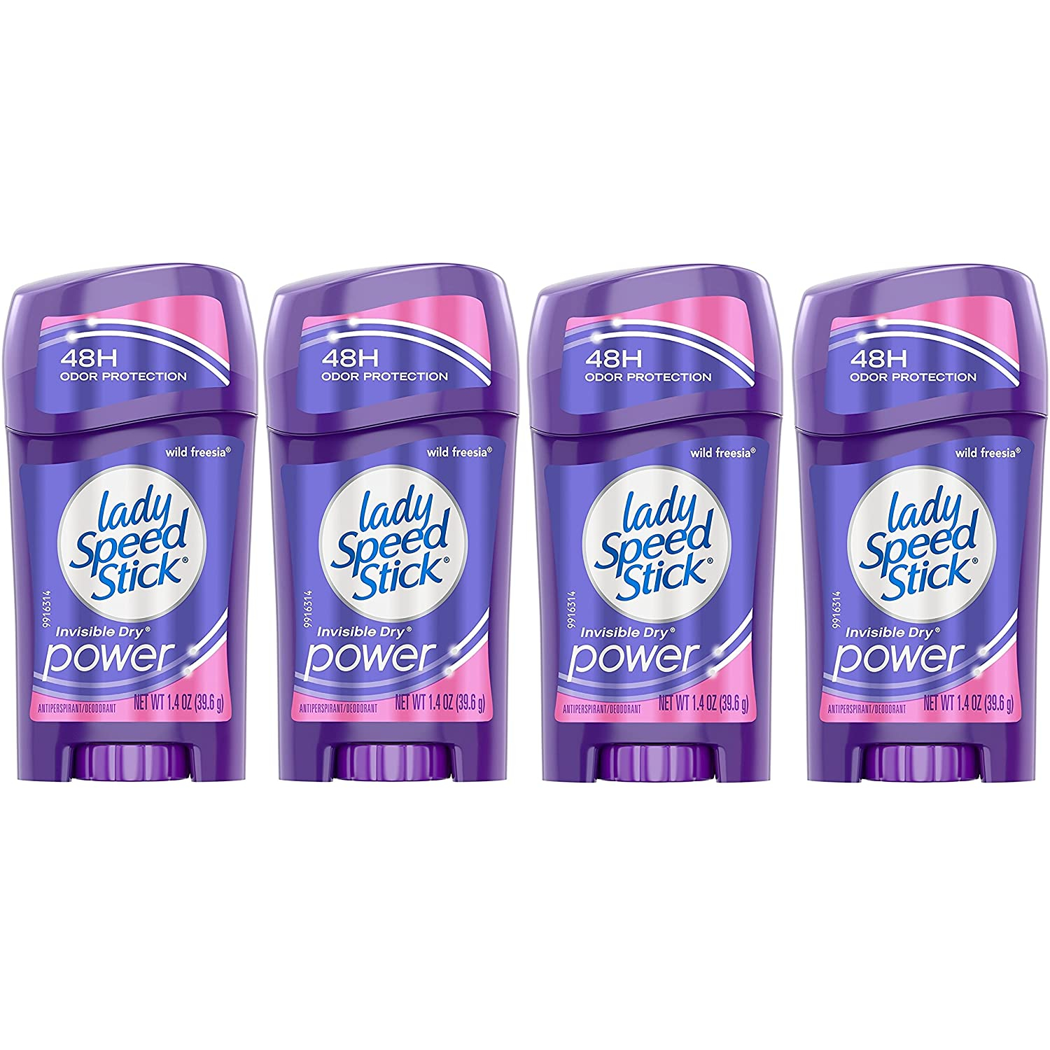 Lady Speed Stick Womens Invisible Dry Deodorant Antiperspirant Wild Freesia 6 Pack