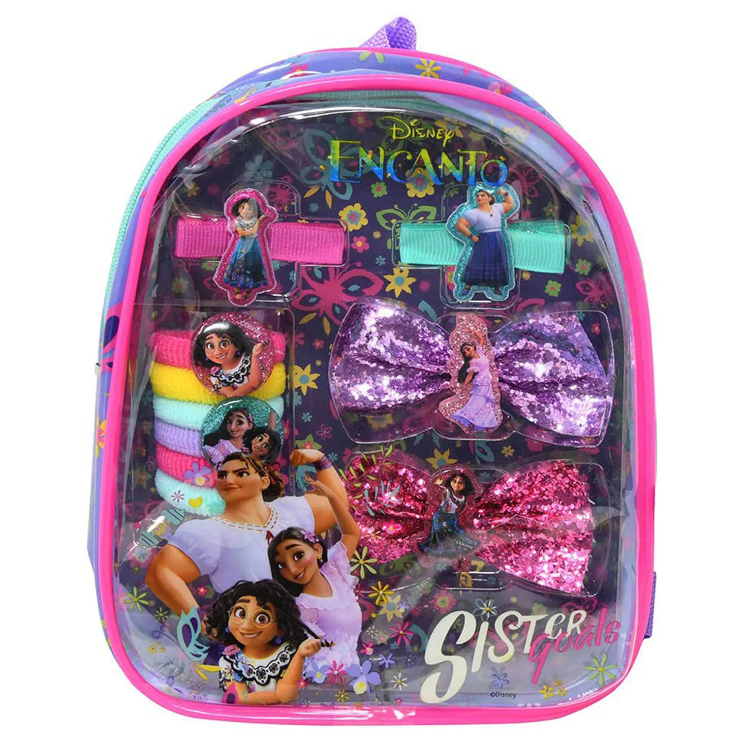 Disney Encanto 10pc Girls Hair Accessory Backpack Dress Up Bows Girls 3 and Up