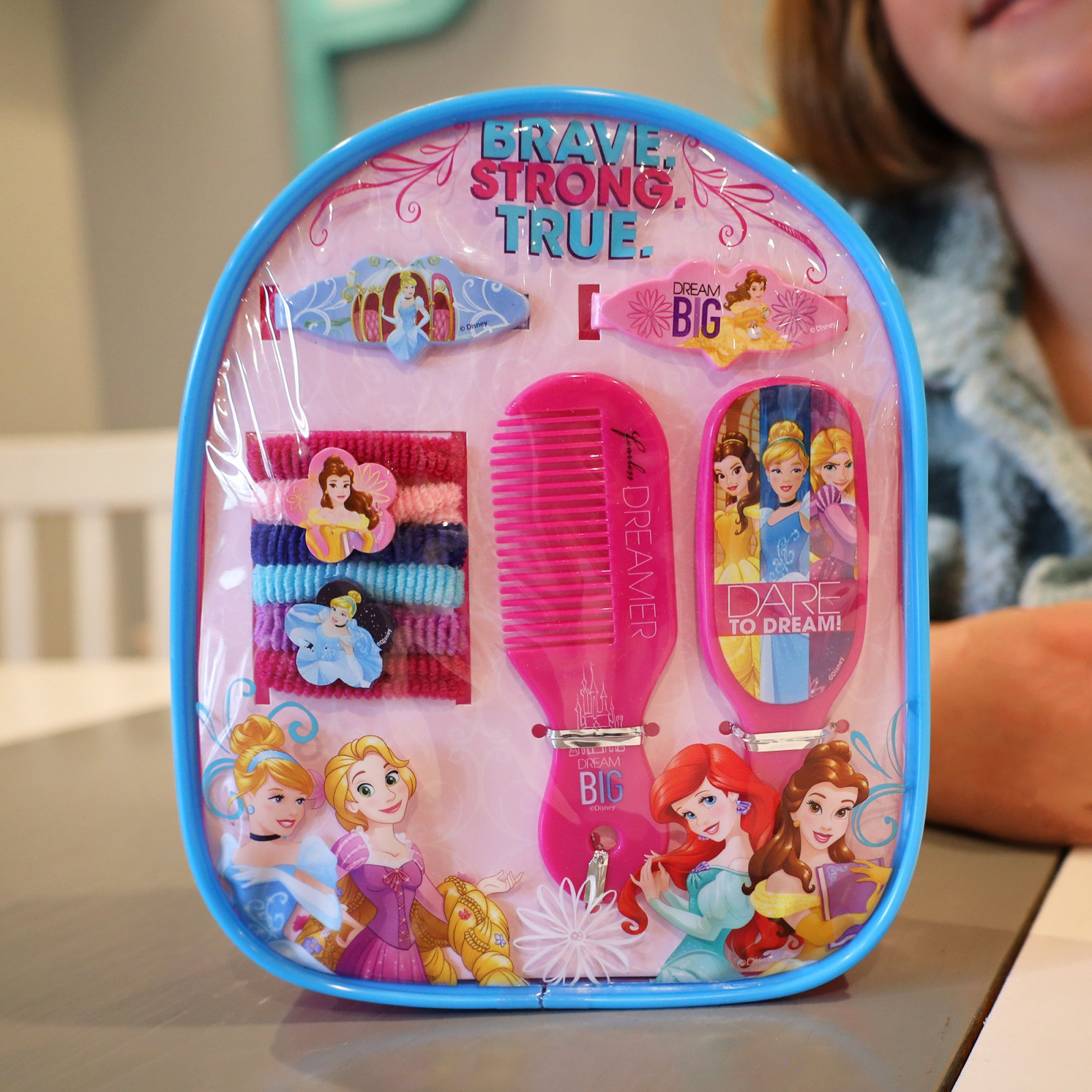 Disney Princess Girls 10pc Hair Accessories Mini Backpack