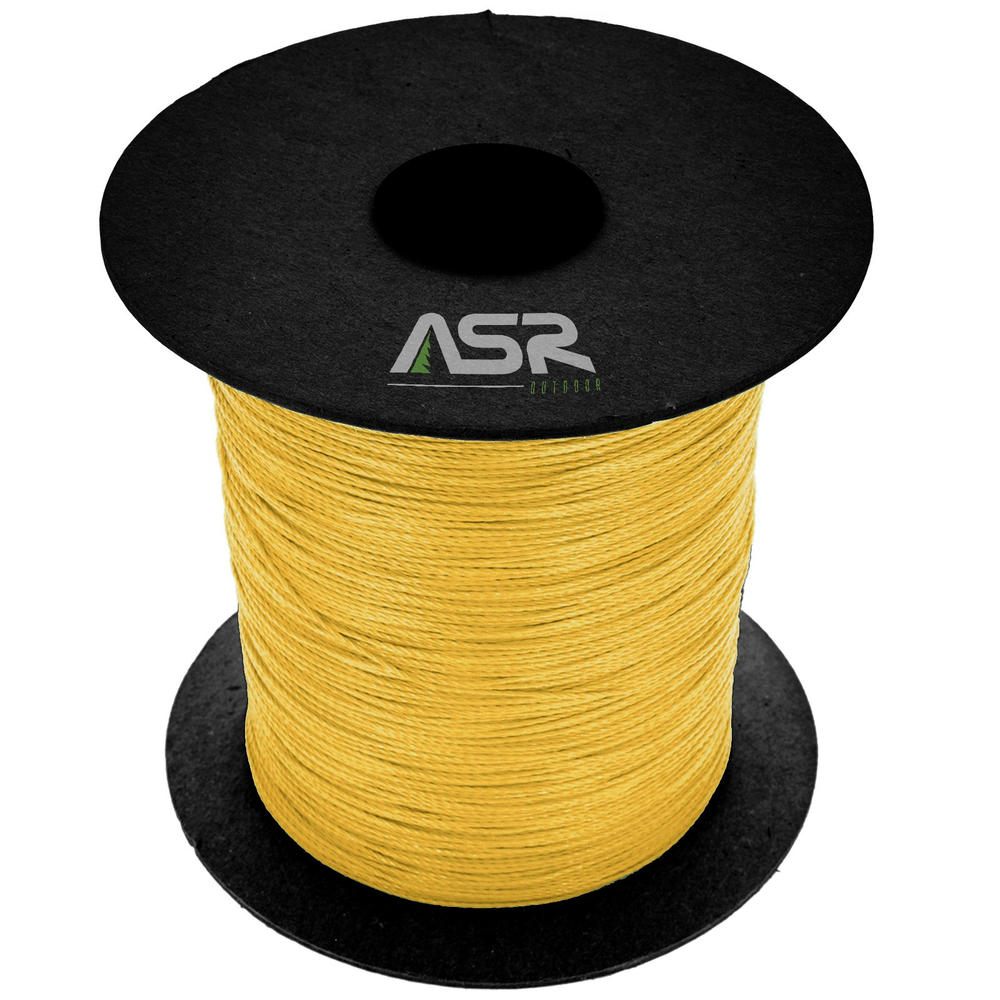 ASR Outdoor Kevlar 200lb Strength Hobby Sport Survival Para Cord 1000ft Yellow
