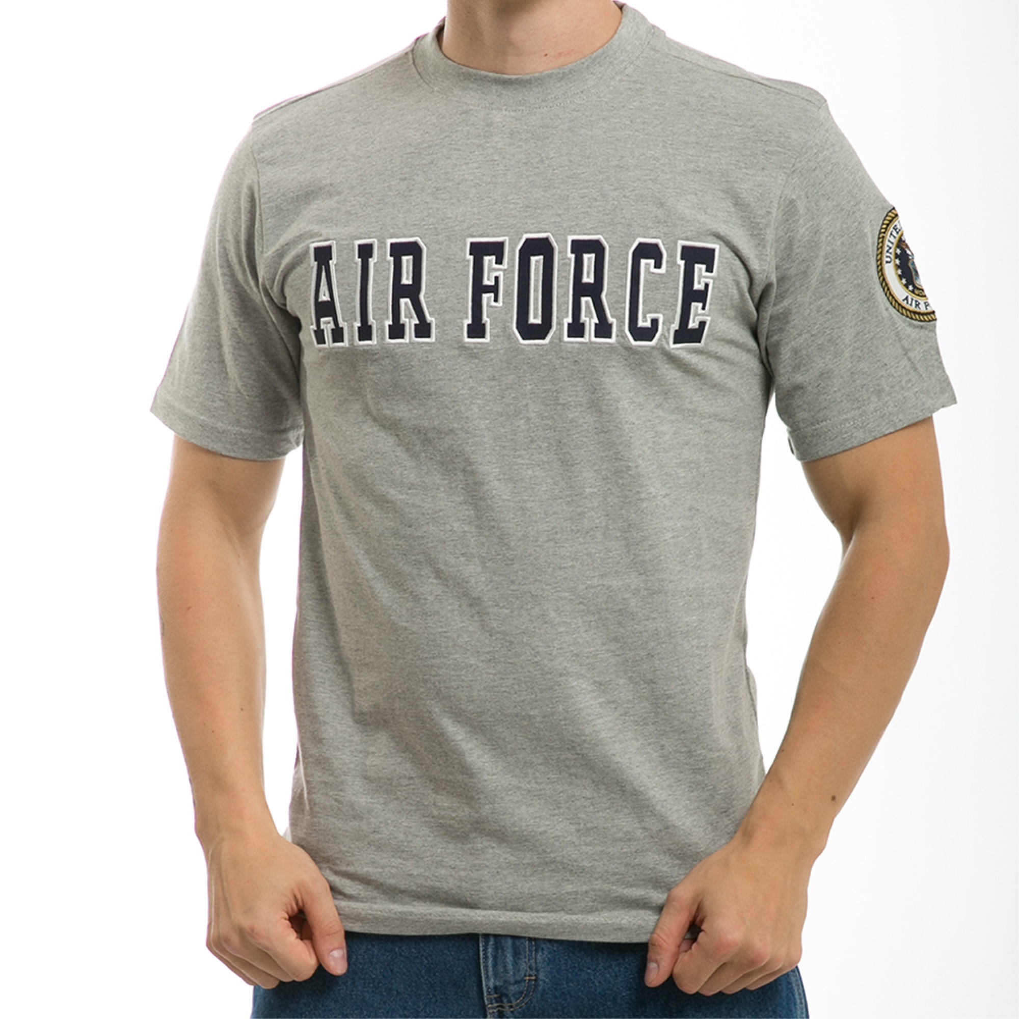 Rapid Dominance Applique Text T's, Air Force, Grey, 2X