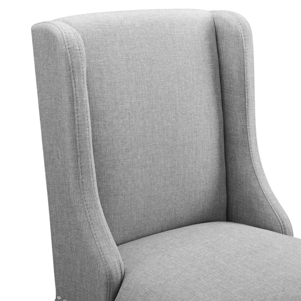 Ergode Baron Counter Stool Upholstered Fabric Set of 2 - Light Gray
