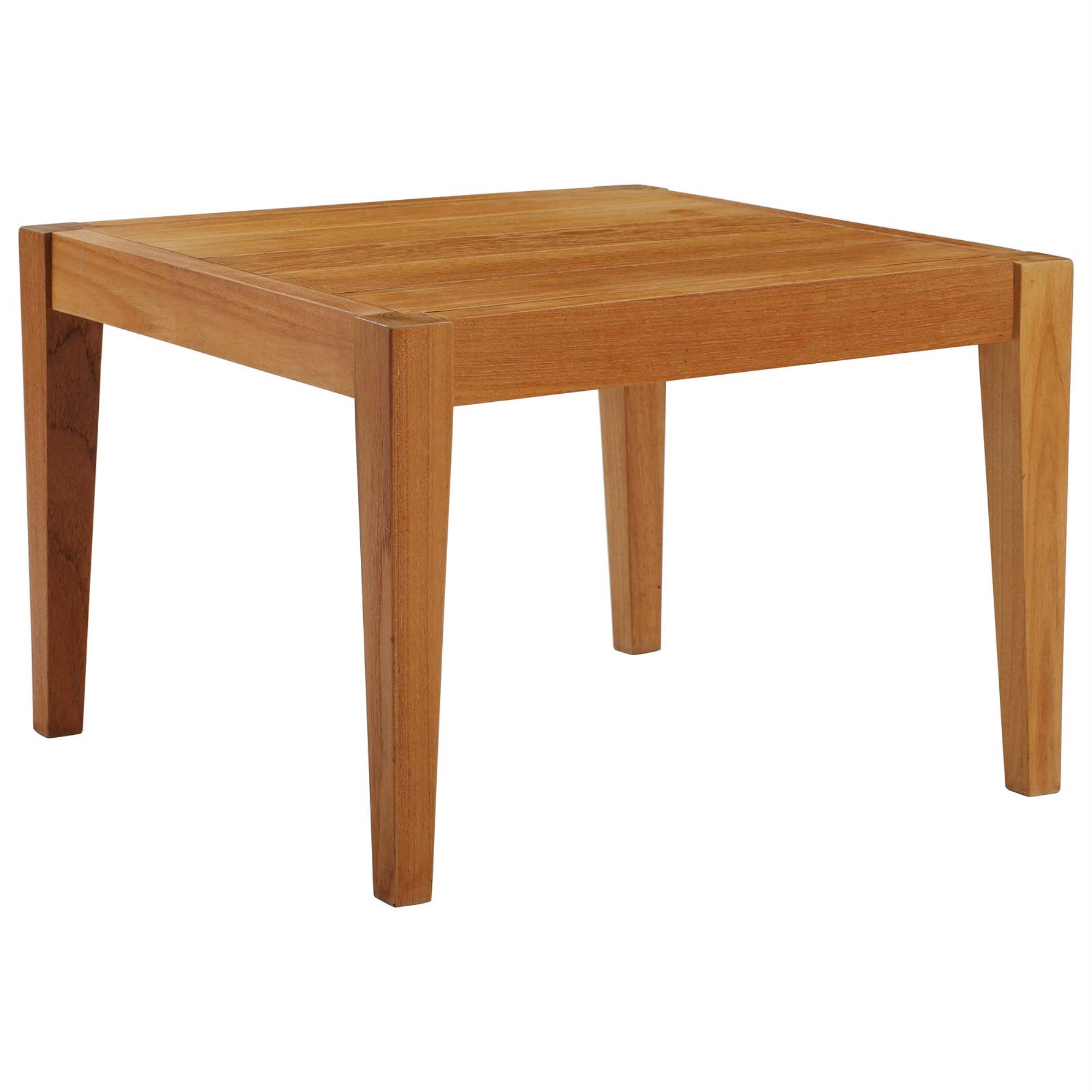 Ergode Northlake Outdoor Patio Premium Grade A Teak Wood Side Table - Natural