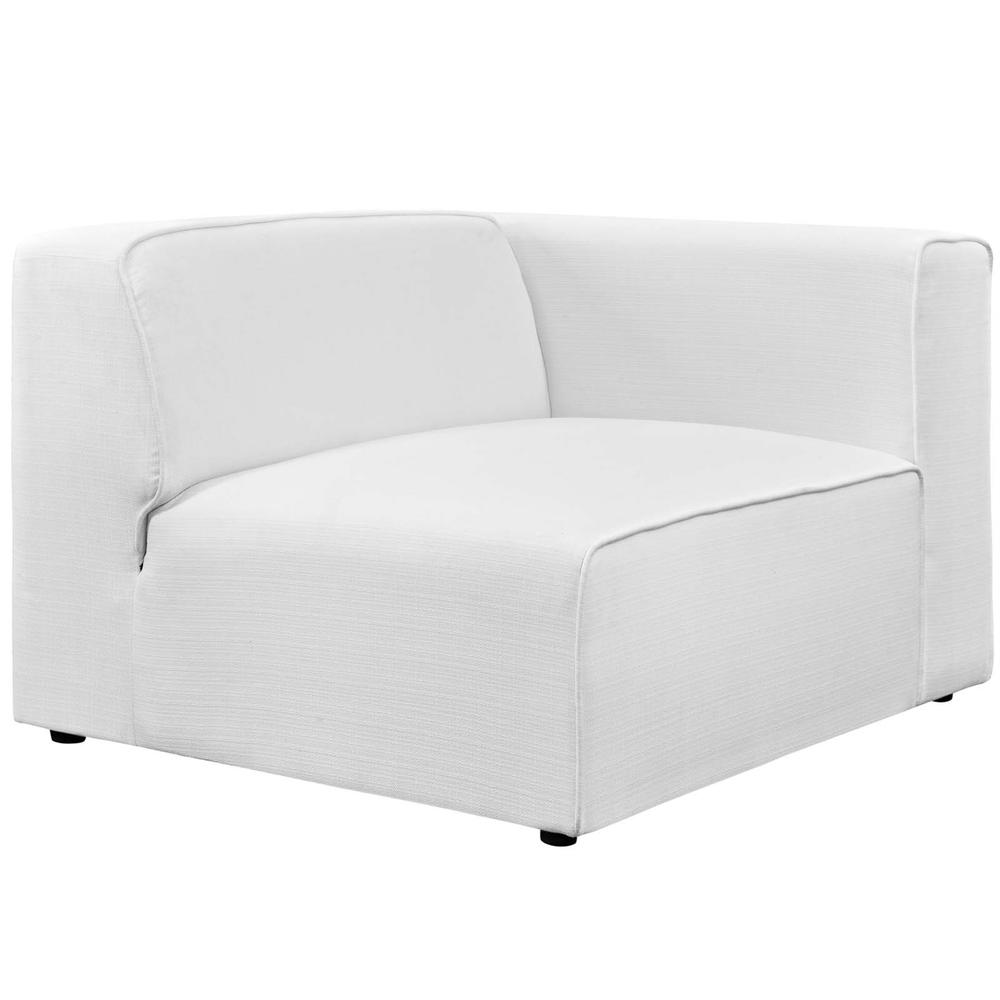 Ergode Mingle Fabric Right-Facing Sofa - White