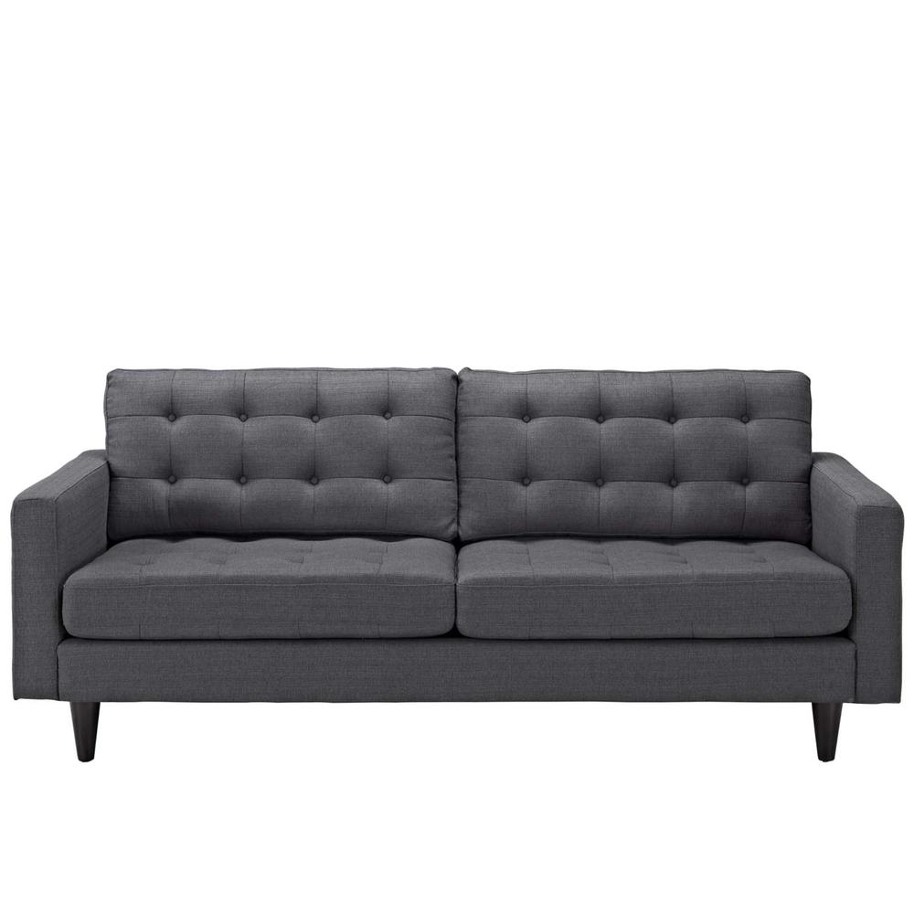 Ergode Empress Upholstered Fabric Sofa - Gray