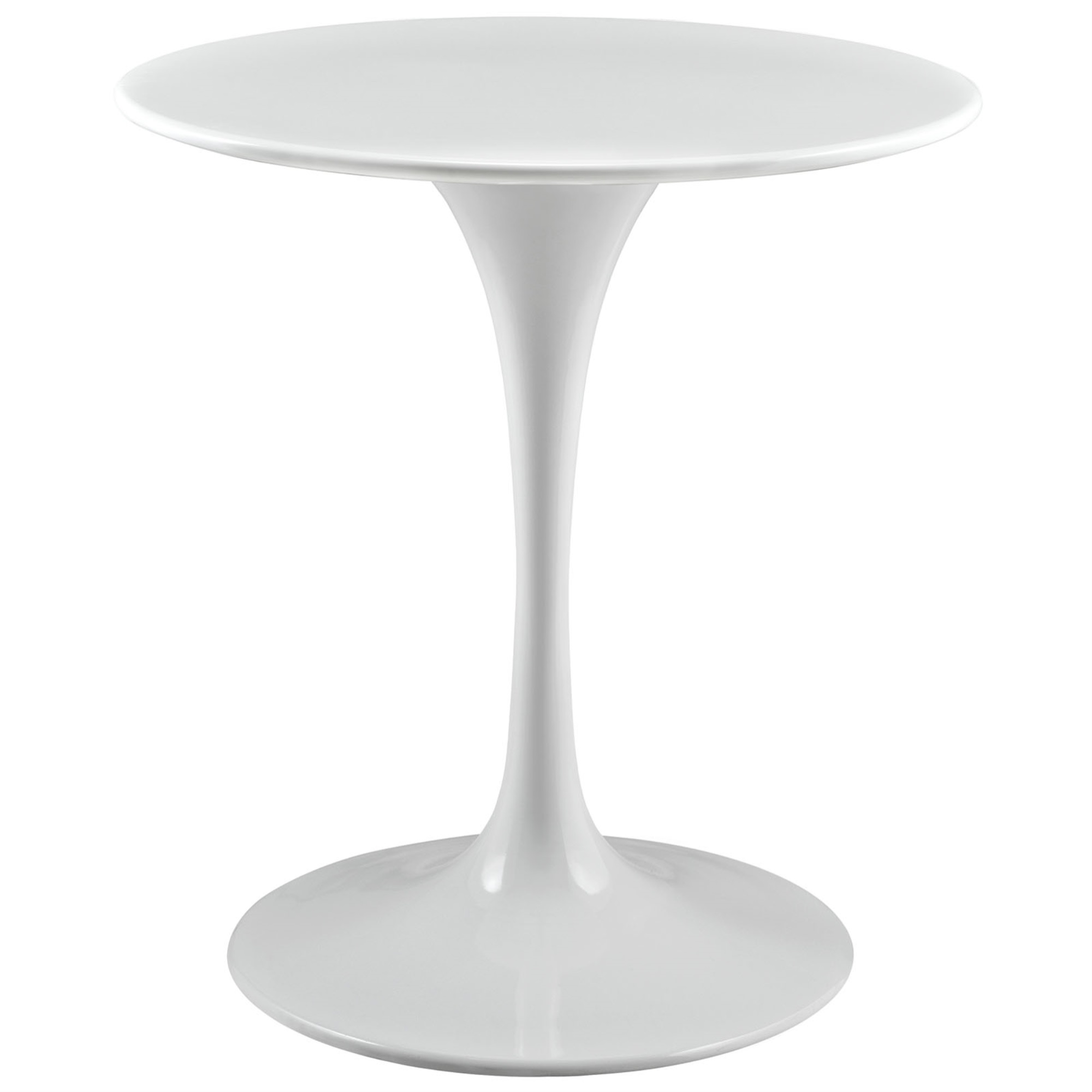 Ergode Lippa 28" Round Wood Top Dining Table - White