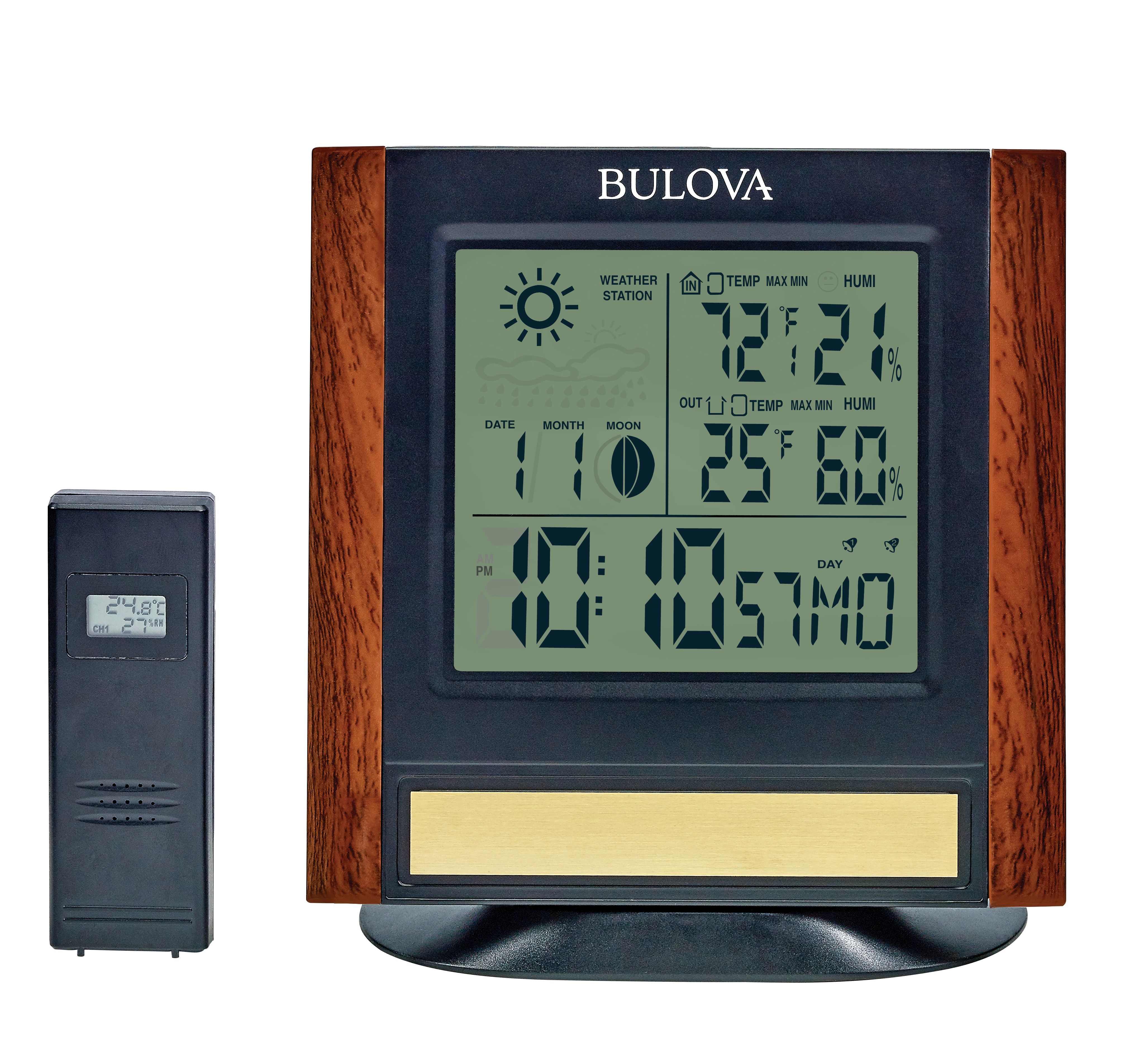 Bulova B1708 The Forecaster Clock