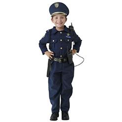 Dress Up America Dress-Up-America Police Costume For Boys - Shirt, Pants, Hat, Belt, Whistle, Gun Holster, and Walkie Talkie Cop Set
