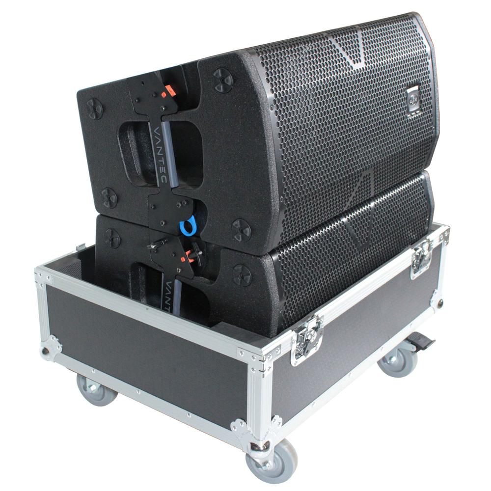 ProX XS-282620LASPW Universal Line Array Speaker Flight Case W/Wheels for 2 Speakers