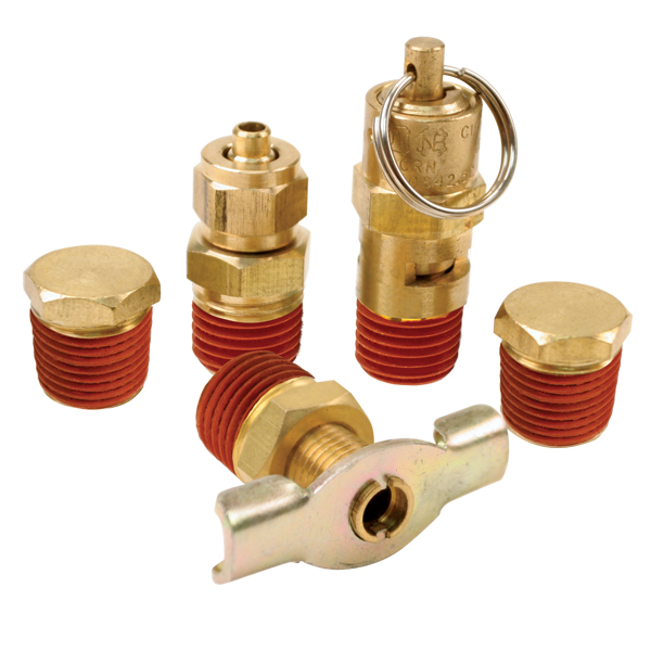 Viair Corporation 5 Pc. Tank Port Fittings Kit (For 150PSI Rated Systems)