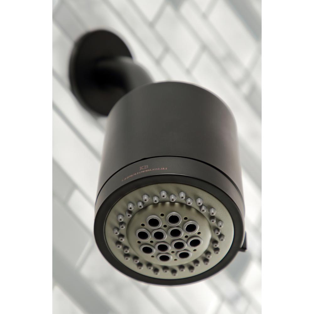Kingston Brass KBX8130ZX Millennium Three-Handle Tub and Shower Faucet, Matte Black