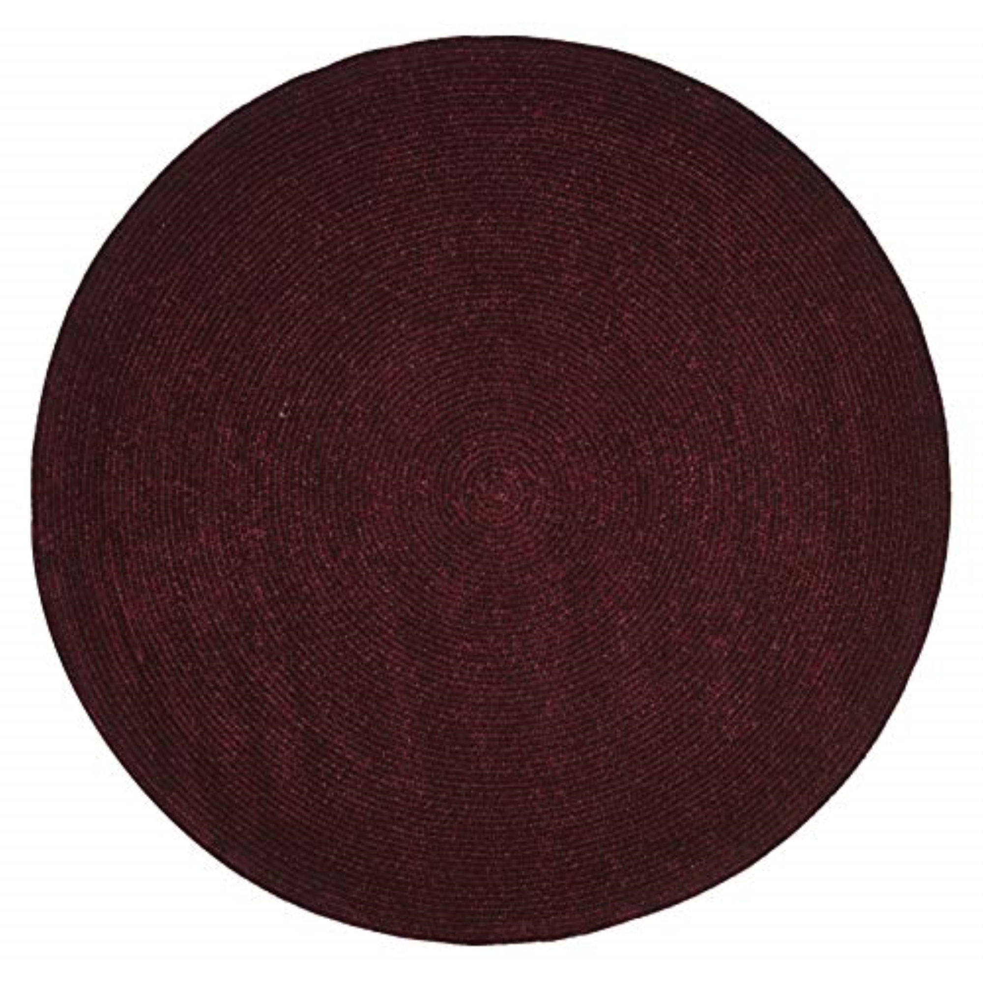 Better Trends Chenille Solid Collection 96" Round in Burgundy