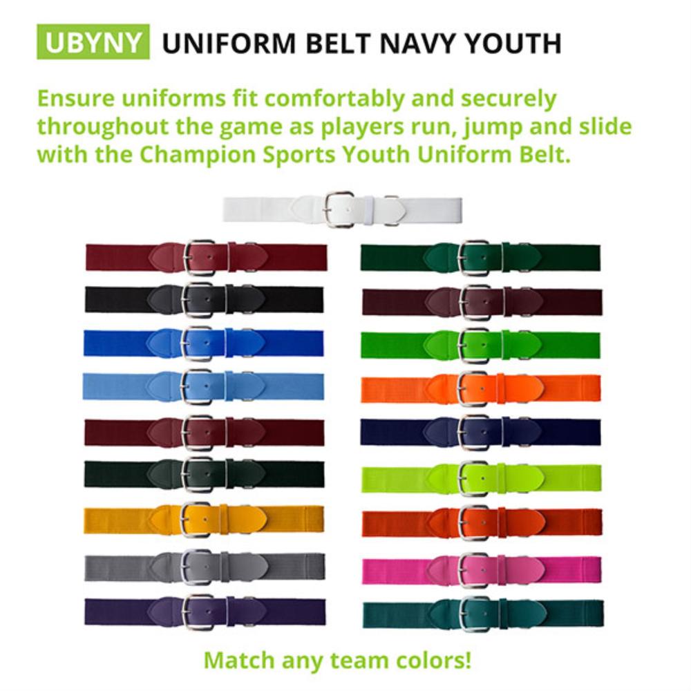 Champion Sports Uniform Belt Navy Youth
