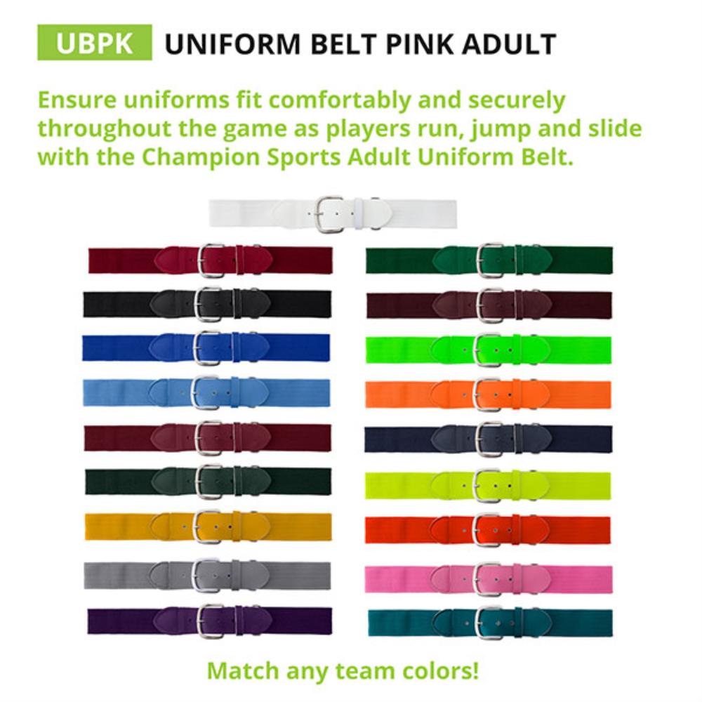 Champion Sports Uniform Belt Pink Adult