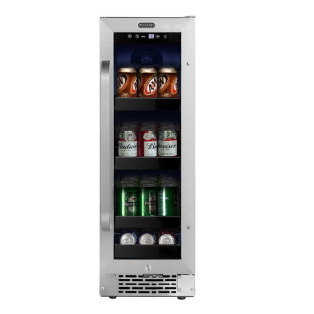Whynter BBR-638SB 12 inch Built-In 60 Can Undercounter Stainless Steel Beverage Refrigerator with Reversible Door