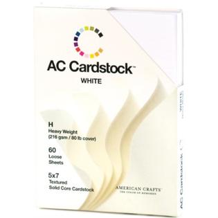 American Crafts AC 5x7 Cardstock Pk White