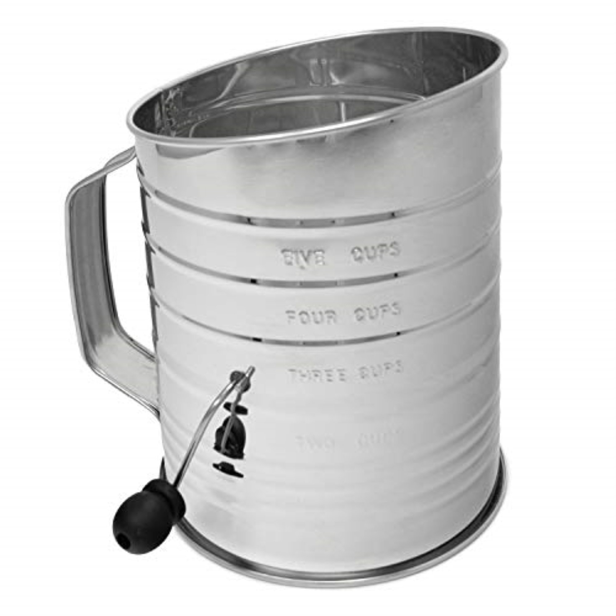 Norpro 137 5-Cup Stainless Steel Crank Flour Sifter