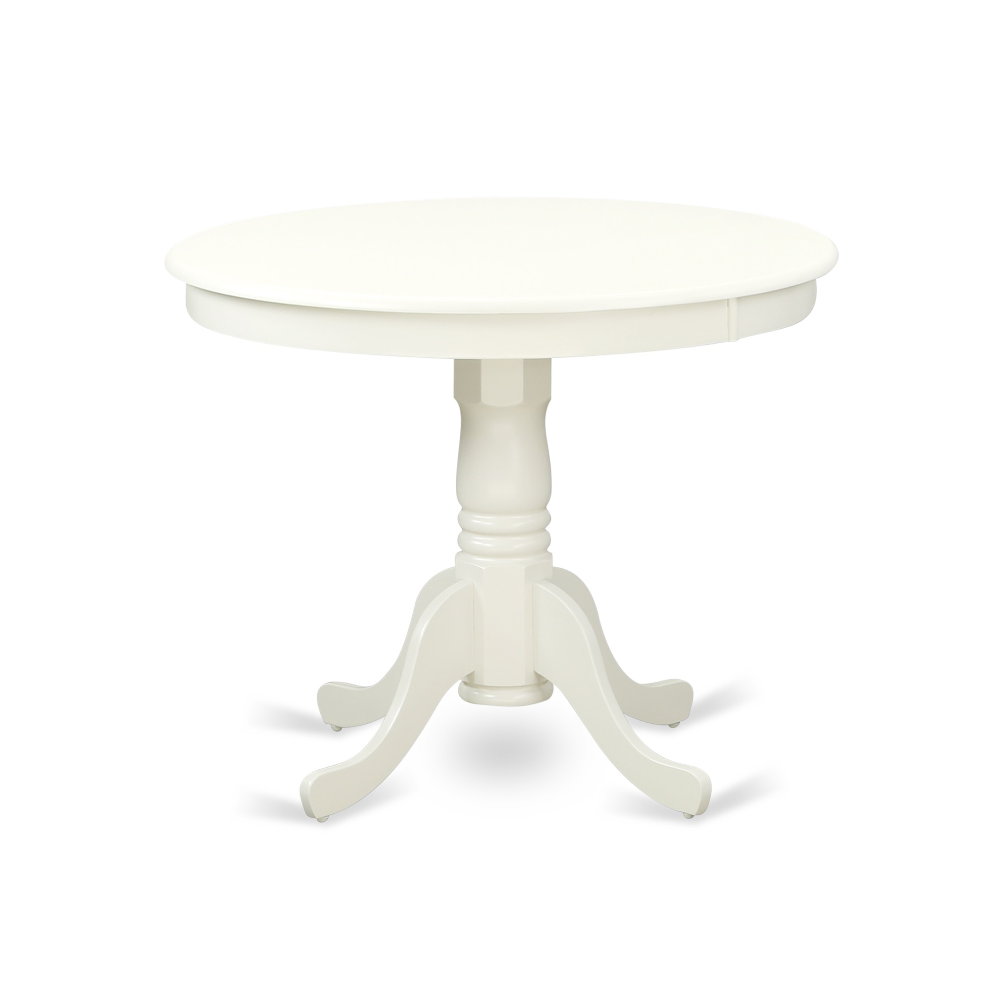 East West Furniture Anel5 Lwh 07 5 Pc, 36 Inch Round Dining Table And Chairs