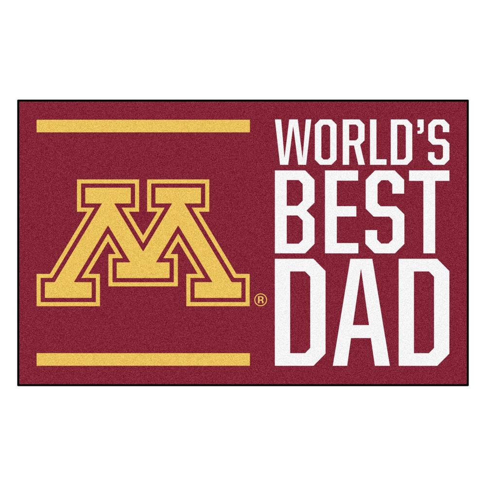 Fanmats, University of Minnesota Starter Mat - World's Best Dad