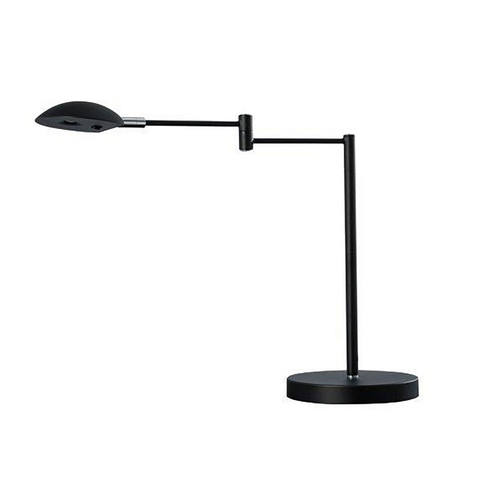 Benjara Benzara BM240389 Desk Lamp with Adjustable Swing Metal Arm, Black
