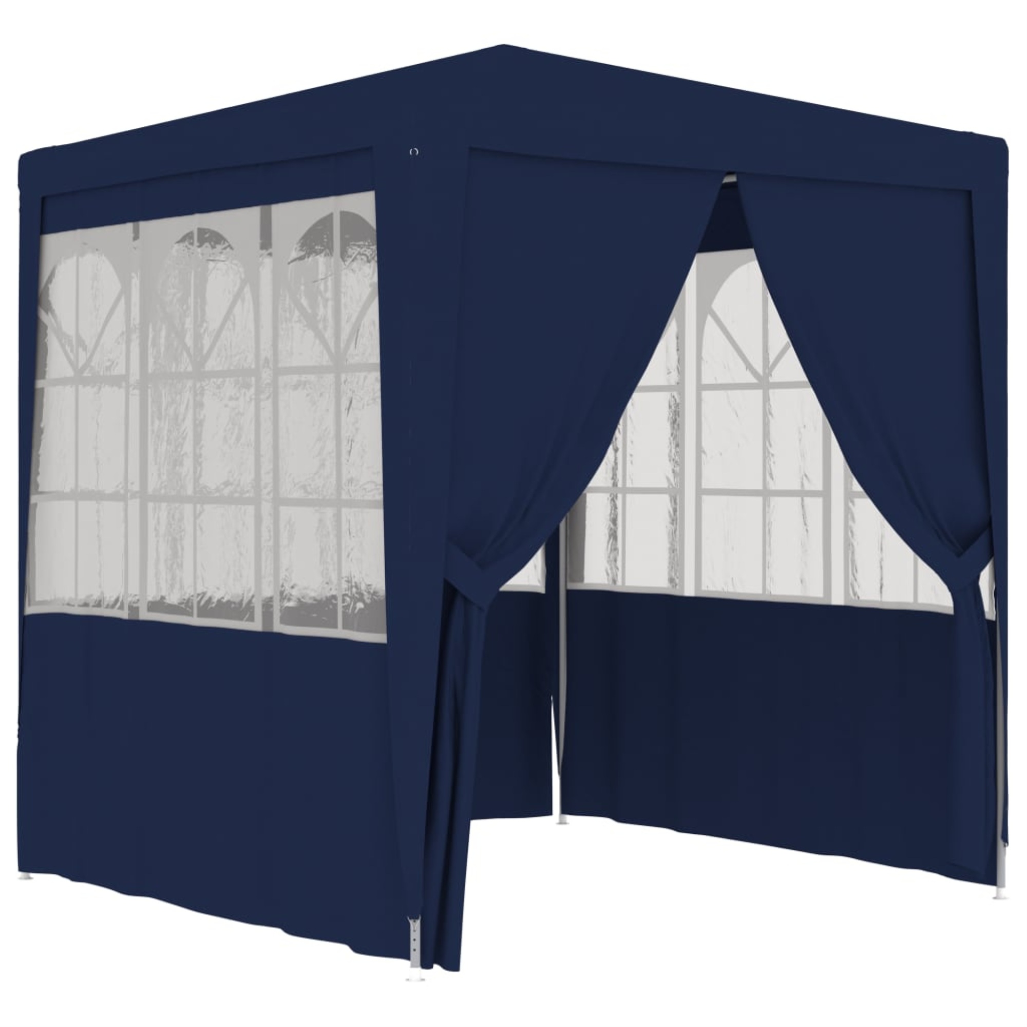 vidaXL Professional Party Tent with Side Walls 8.2'x8.2' Blue 90 g/m