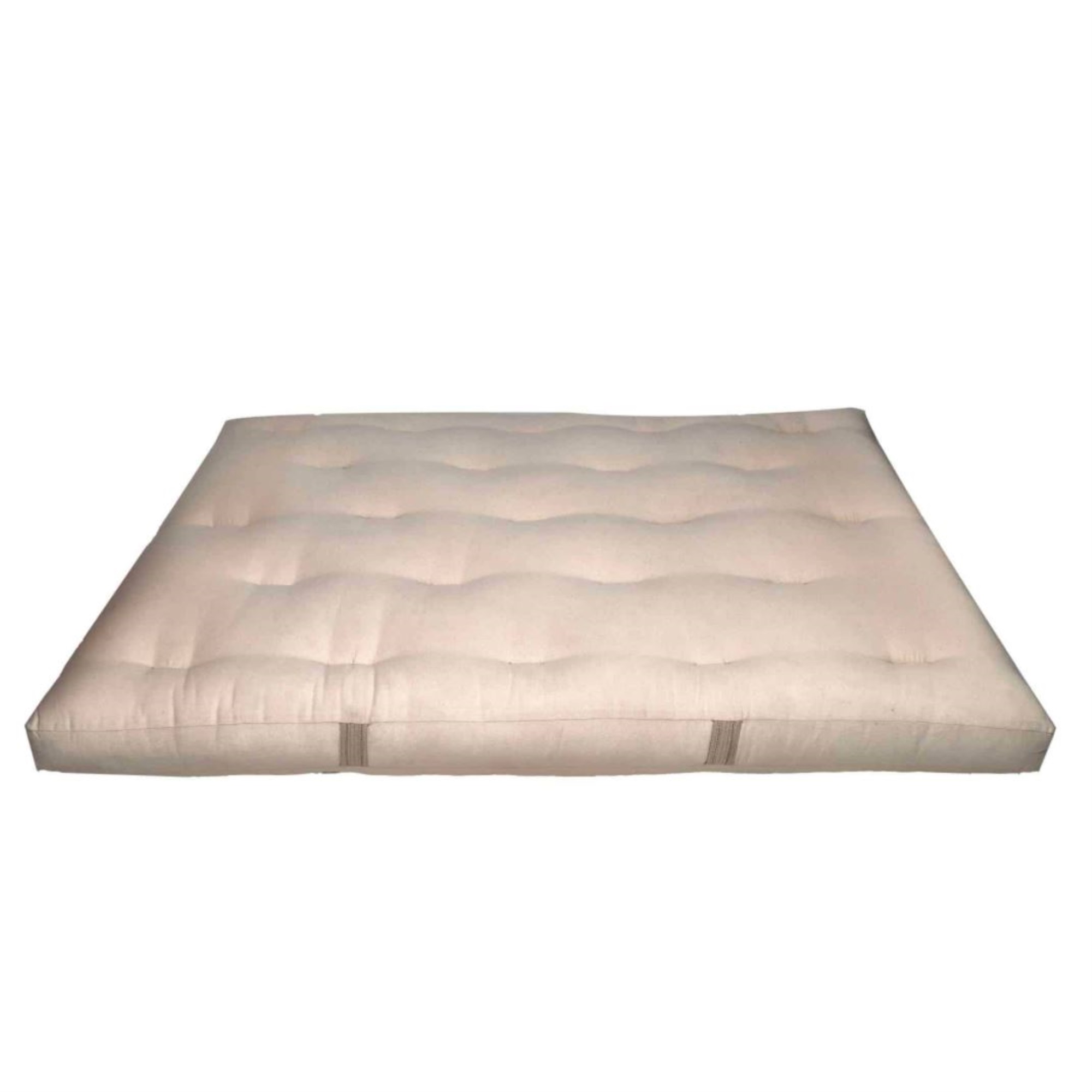 White Lotus Home Green Cotton  King 7" Mattress with 2" Foam core in 100% Cotton Fabric Case