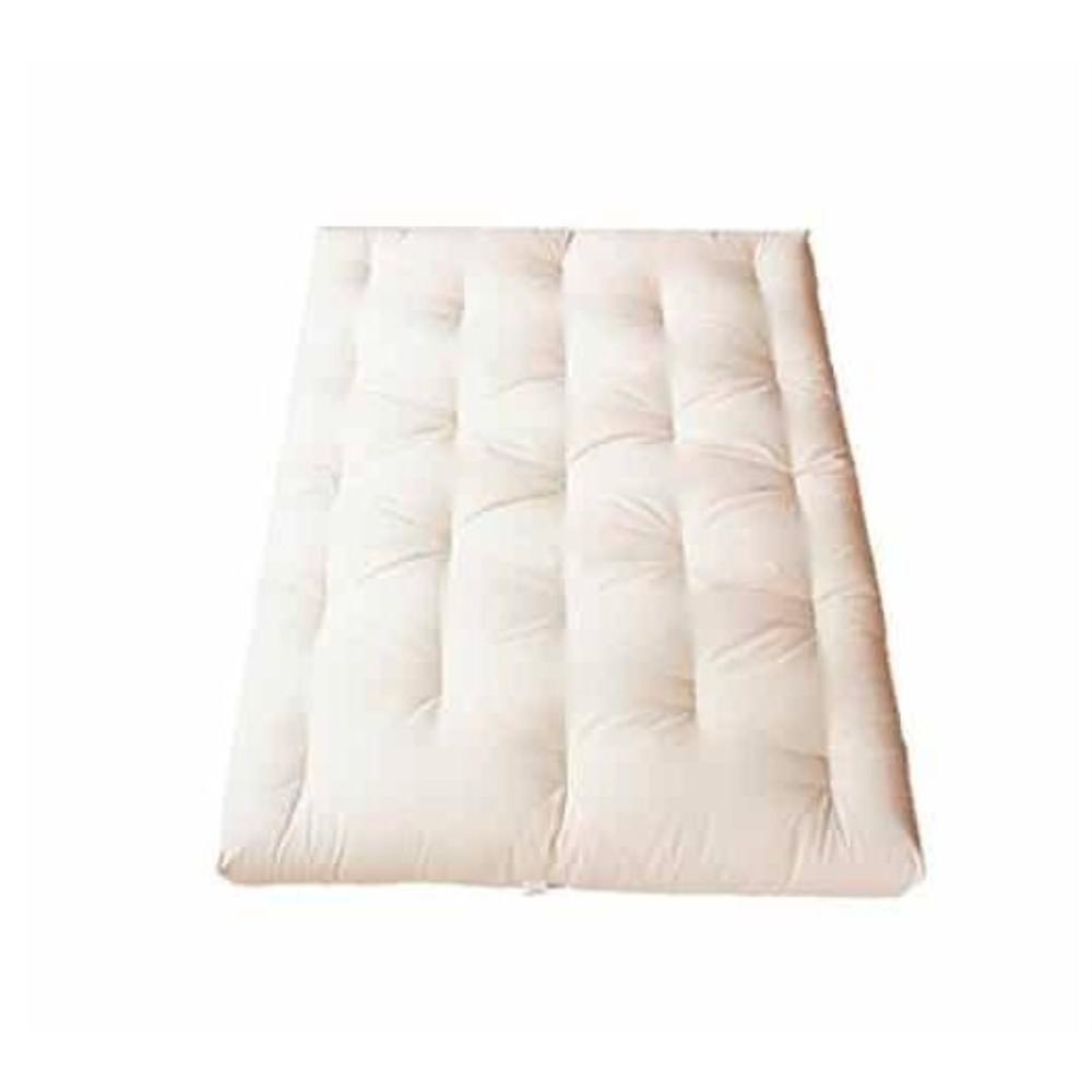 White Lotus Home Green Cotton  King 8" Mattress with 2" Foam core in 100% Cotton Fabric Case