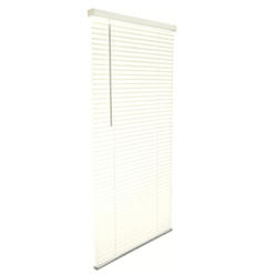 LIVING ACCENTS 5005776 Vinyl 1 in. Cordless Mini-Blinds, 27 x 64 in. - Alabaster