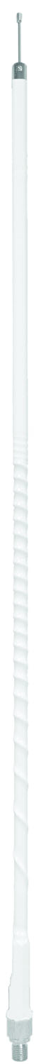ACCESSORIES UNLIMITED - 2 FOOT WHITE 3/8" X 24" SUPERFLEX CB ANTENNA WITH TUNABLE TIP