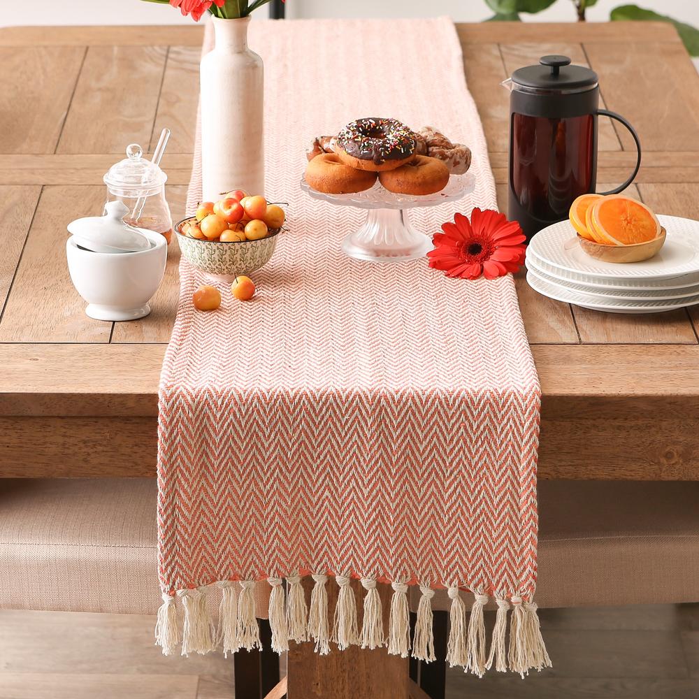 Design Imports DII Spice Chevron Table Runner 15x72