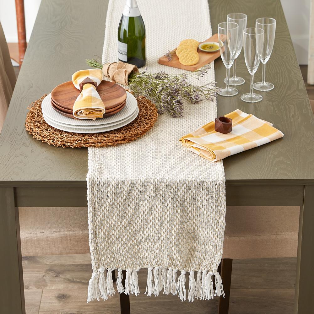 Design Imports DII Natural Woven Table Runner 15x108