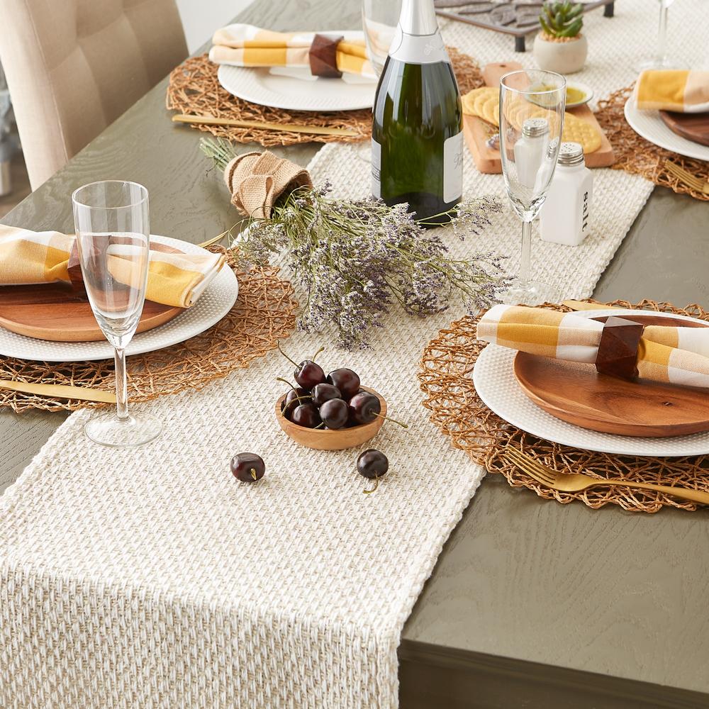 Design Imports DII Natural Woven Table Runner 15x108