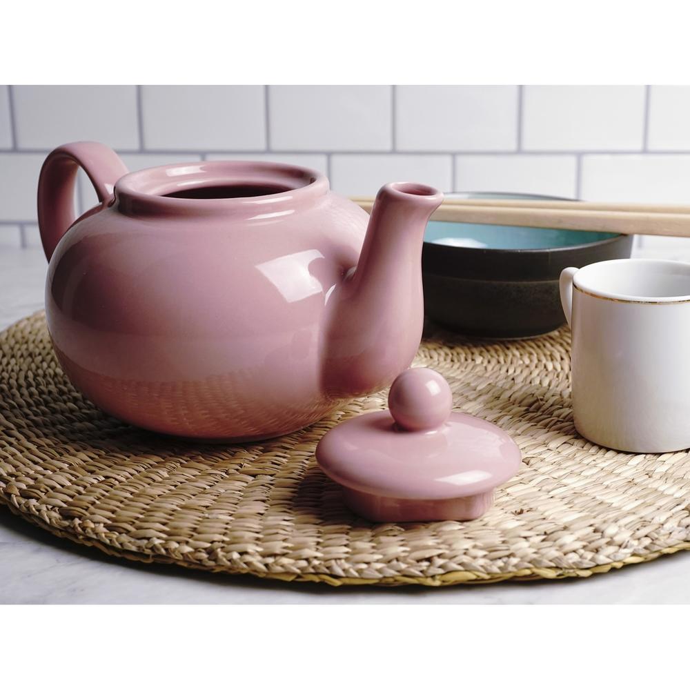 Design Imports RSVP International 16oz Stoneware Teapot, Pink