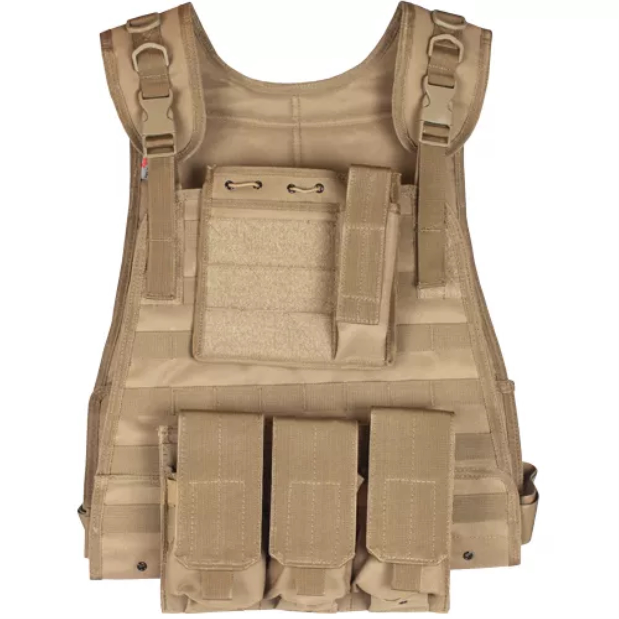 Fox Outdoor Products Big And Tall Modular Plate Carrier Vest - Coyote