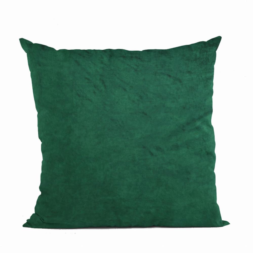 Plutus Brands Plutus Emerald Lux Velvet Shiny Velvet Luxury Throw Pillow