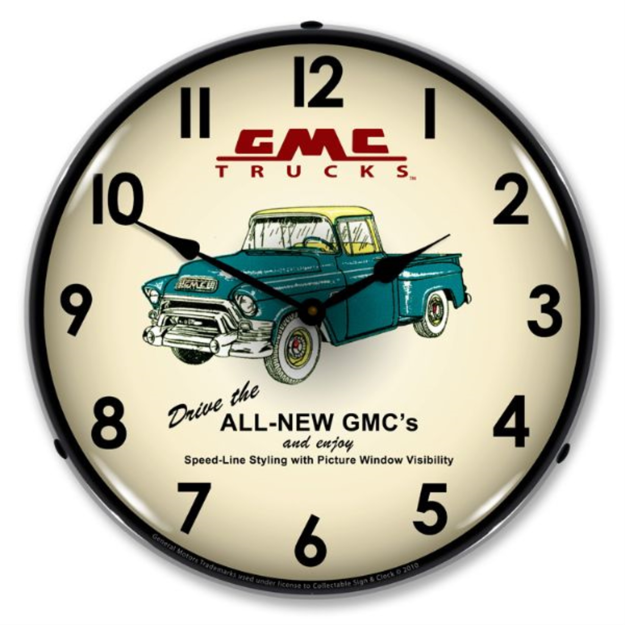 Collectible Sign & Clock Collectable Sign and Clock GMC Trucks 1956