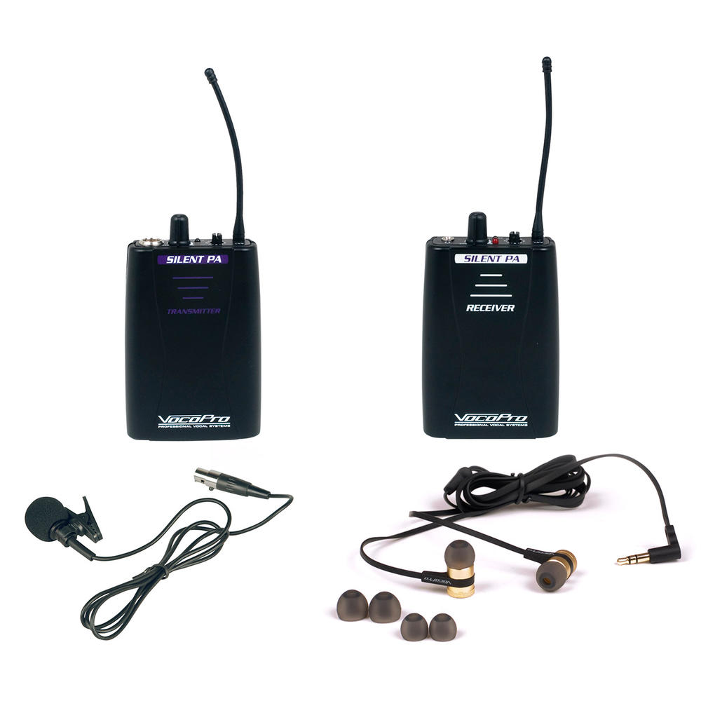 VocoPro SilentPA-IN-EAR-AIR -  Professional PLL Wireless In-Ear Monitor Package with Transmitter and Receiver