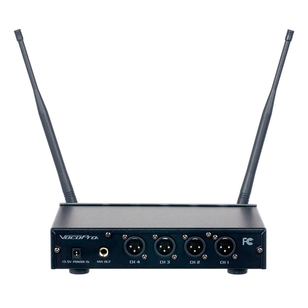 VocoPro Digital-QUAD-H1 - Four Channel Wireless Handheld Microphone System "Mic-on-Chip" Technology