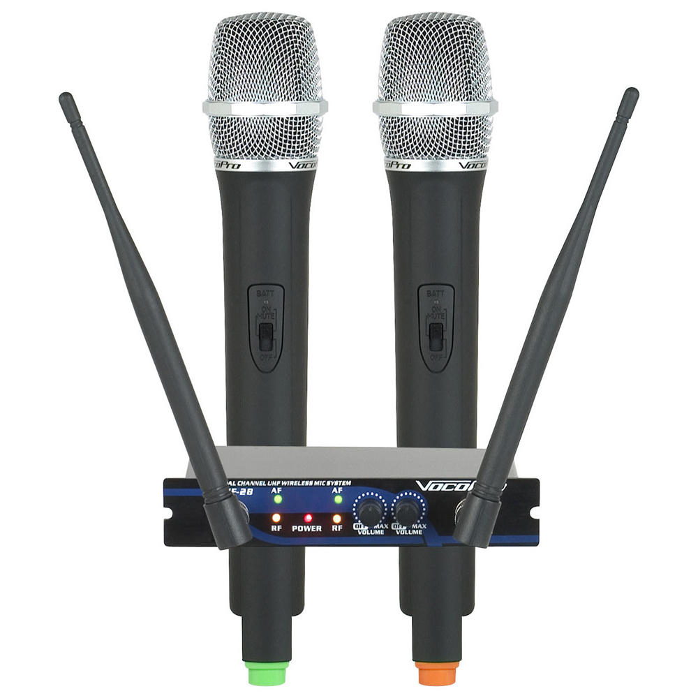 VocoPro Dual Channel UHF Wireless Microphone System