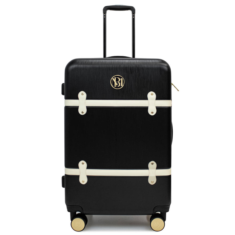 BADGLEY MISCHKA Grace 3 Piece Expandable Retro Luggage Set (Black)