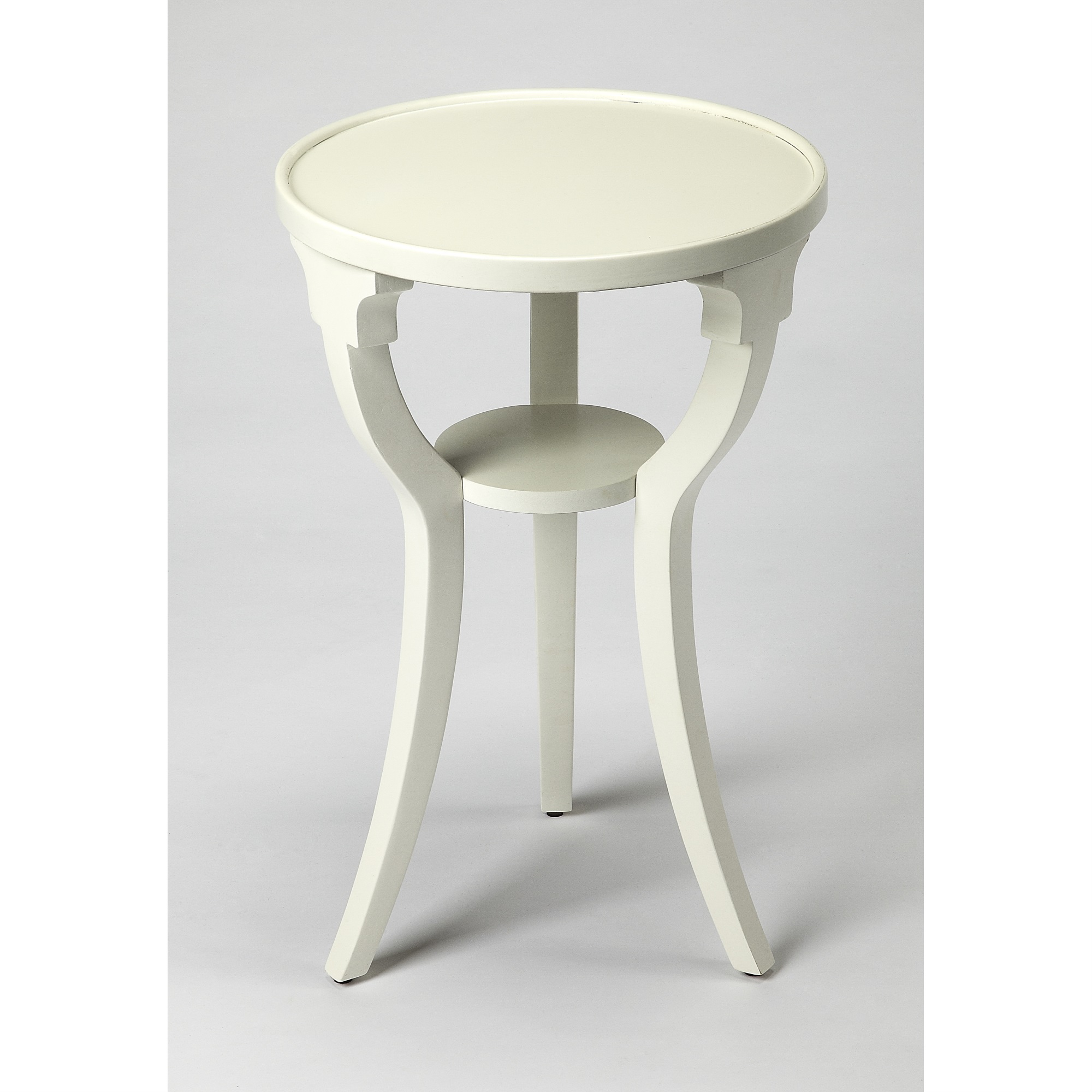 Butler Specialty Company Butler Essentials Butler Dalton Cottage White Round Accent Table