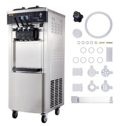 VEVOR 2200w Commercial Soft Ice Cream Machine 3 Flavors 5.3-7.4gallons /hour Led Panel