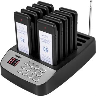 VEVOR Vevor Restaurant Pager Paging System 10 Coasters Wireless Pagers ...
