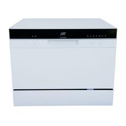 Sunpentown Countertop Dishwasher with Delay Start in White