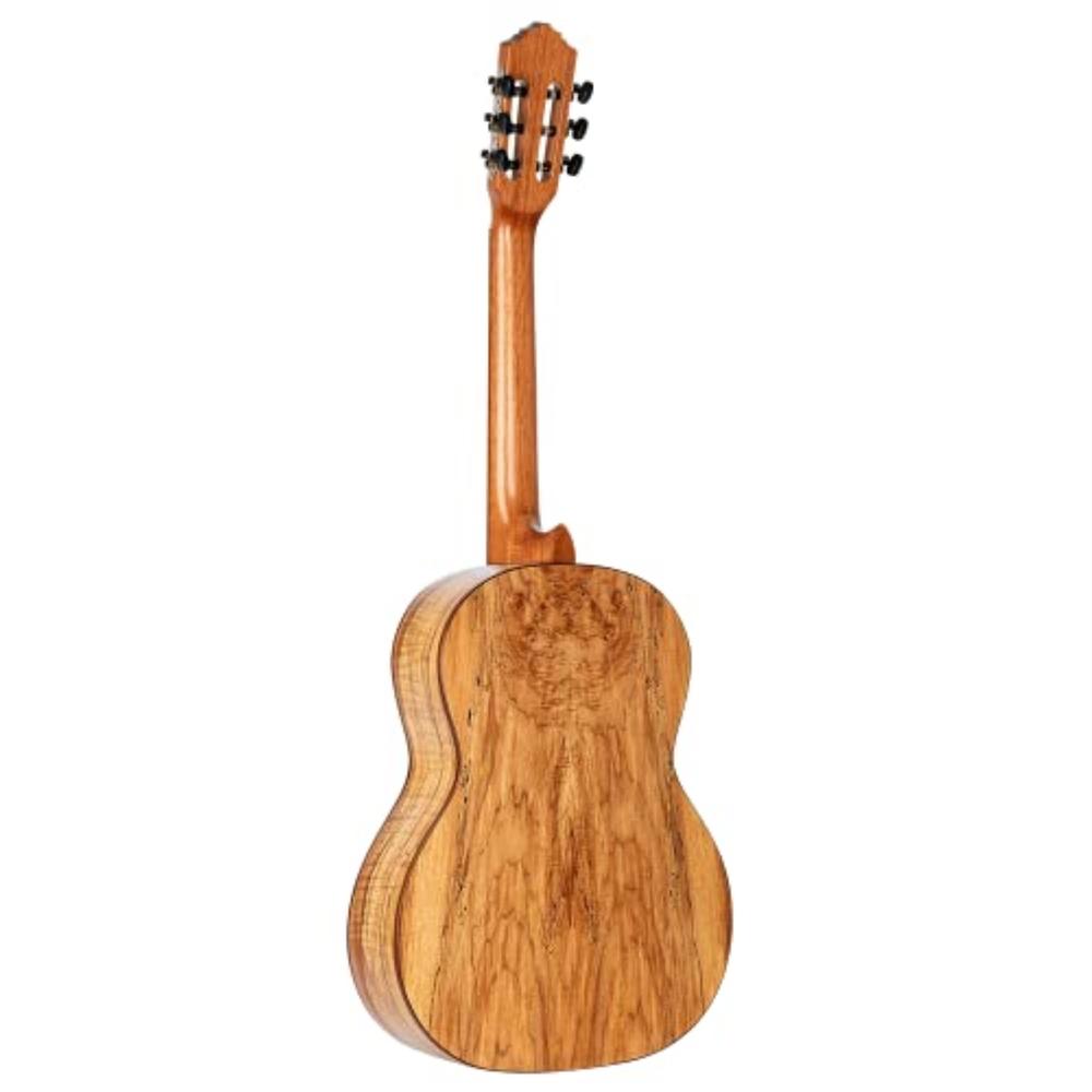 Ortega Guitars Private Room Spalted Maple Suite Solid Top Slim Neck Nylon Classical Guitar with Bag
