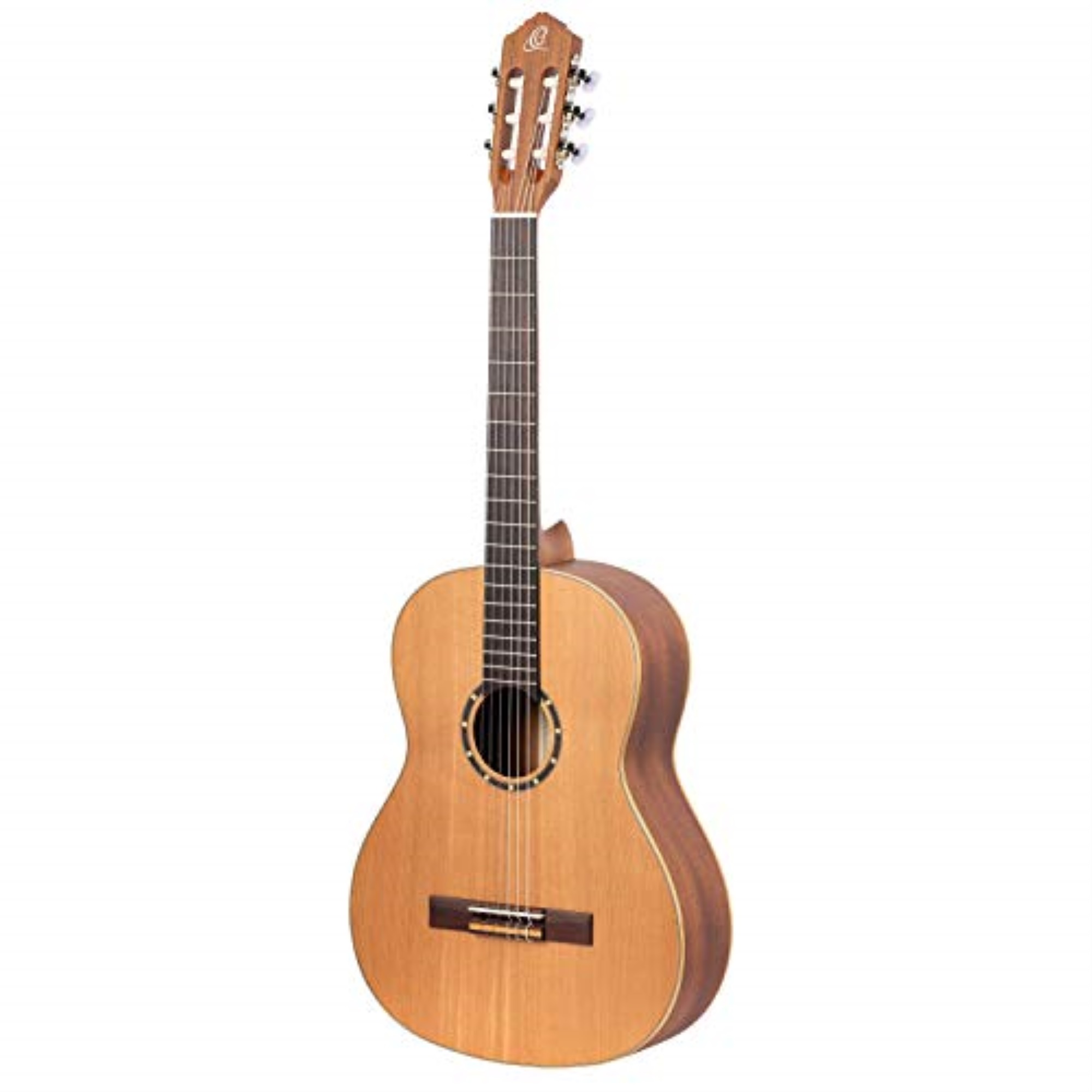 Ortega Guitars Family Series Full Size Slim Neck Left-Handed Nylon String Classical Guitar with Bag