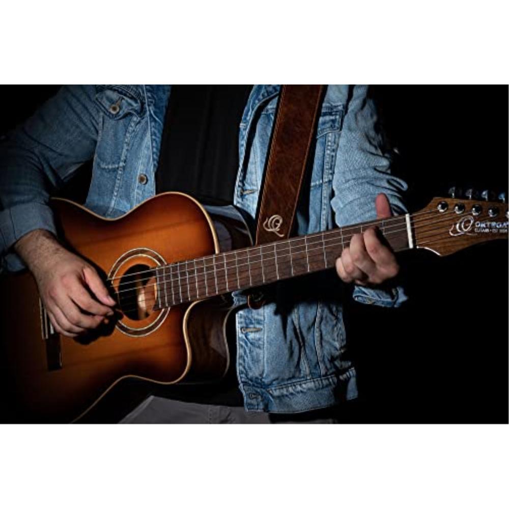Ortega Guitars Artist Series 2 3/4" Wide Guitar - Instrument Genuine Leather Strap