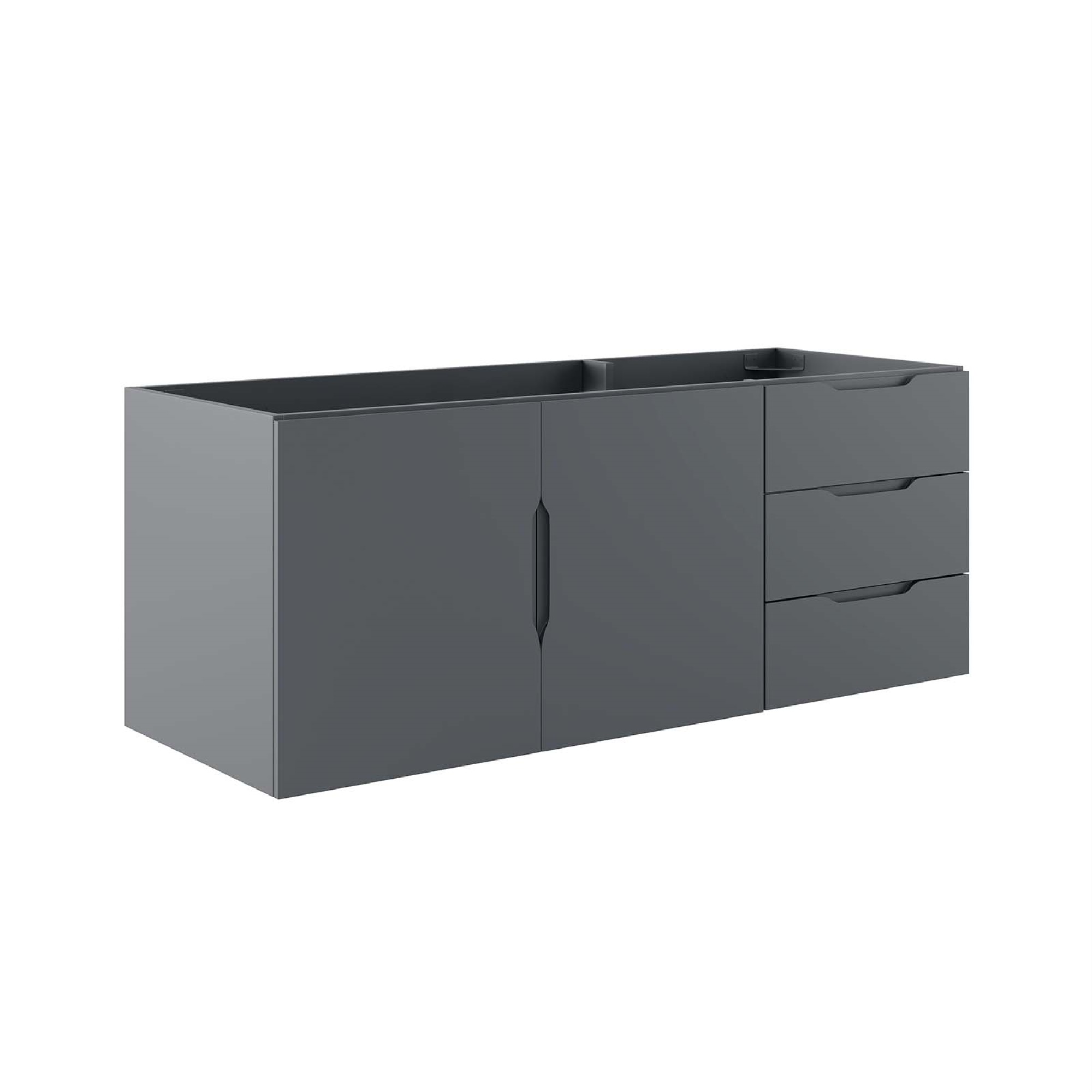 Modway Vitality 48" Bathroom Vanity Cabinet (Sink Basin Not Included) Gray EEI-4895-GRY