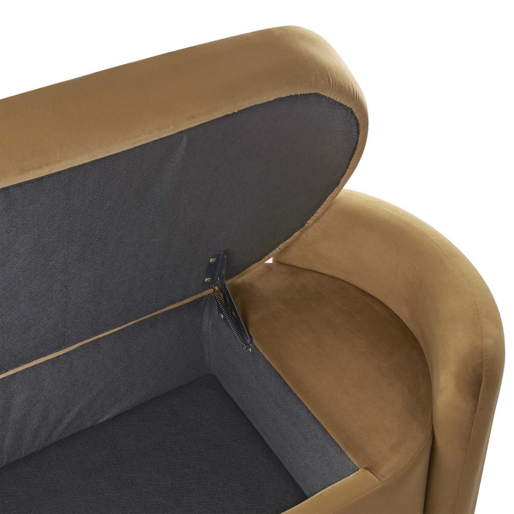 Modway Nebula Upholstered Performance Velvet Bench Cognac EEI-6054-COG
