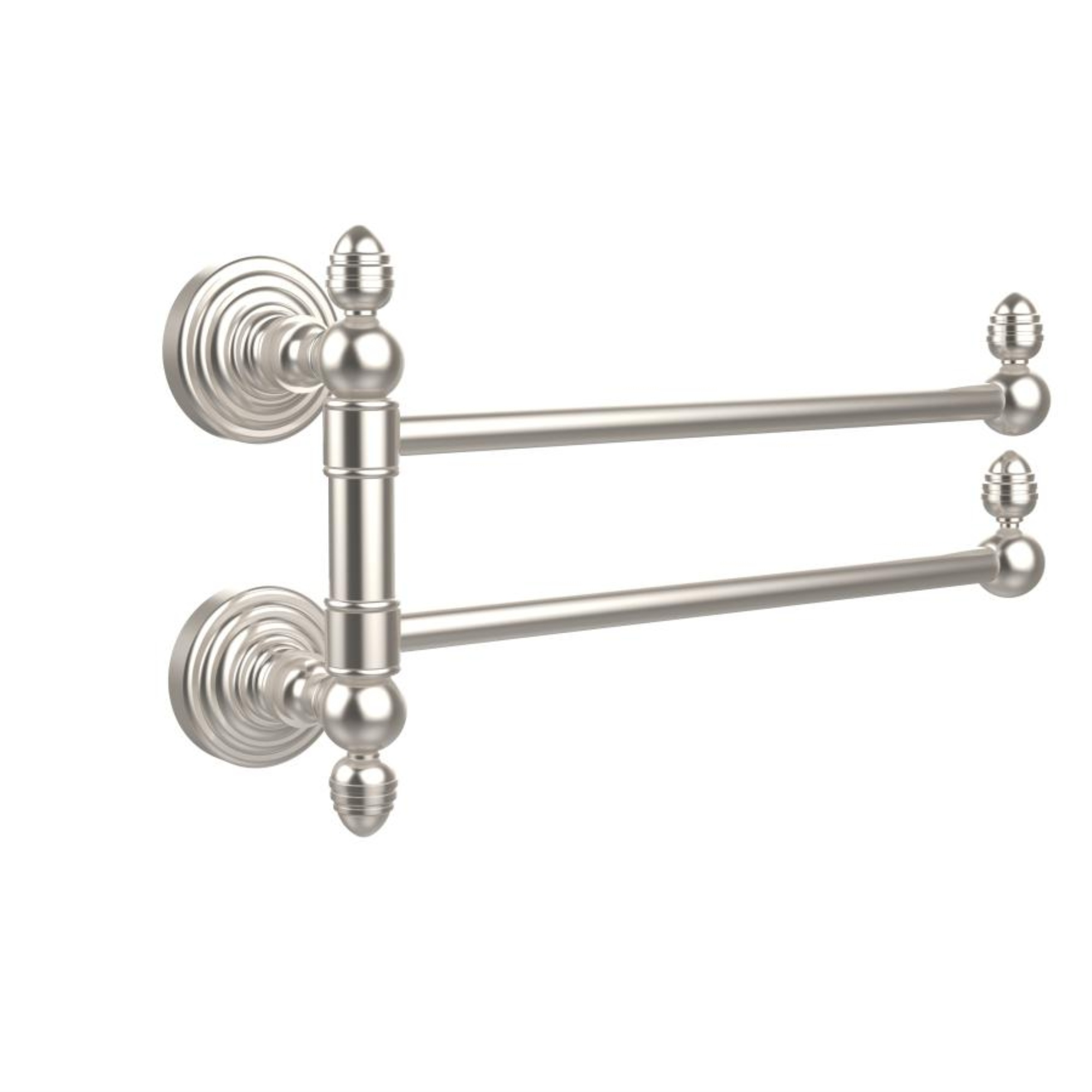 Allied Brass Waverly Place Collection 2 Swing Arm Towel Rail - WP-GTB-2-SN